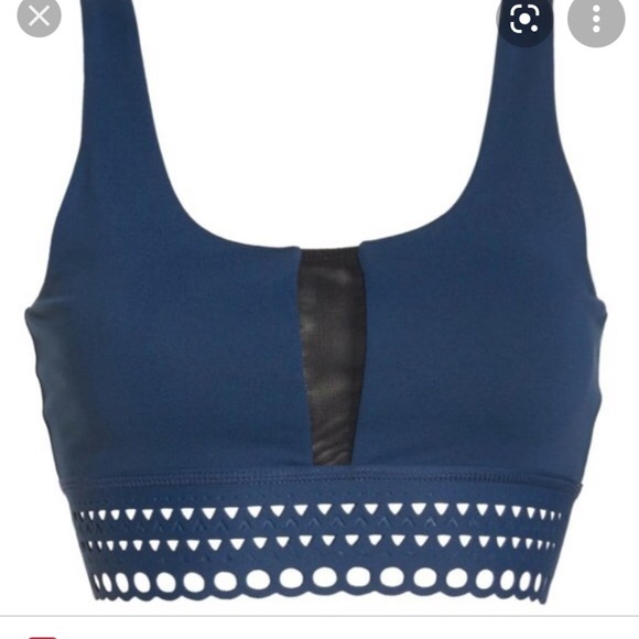 New Zella Laser Cut Scallop Mesh Sports Bra XL - Picture 3 of 5